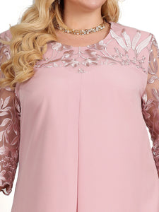 Robe de soirée courte  grande taille