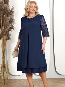 Robe de soirée courte  grande taille
