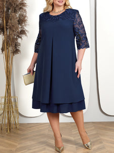 Robe de soirée courte  grande taille