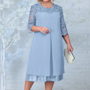 Robe de soirée courte  grande taille